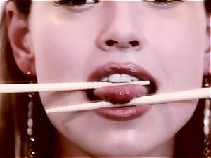 huge-titted rough geisha sates her needs